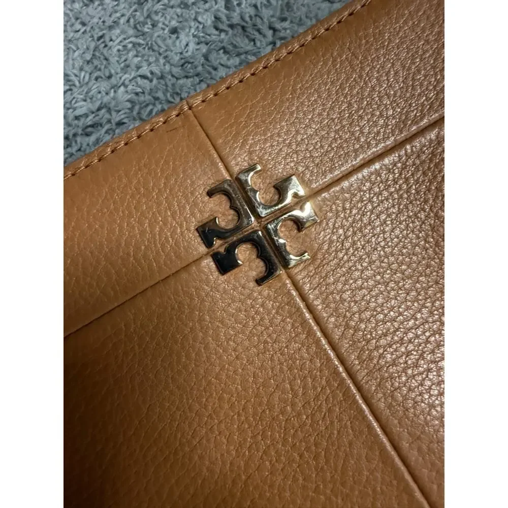 Tory Burch Ivy Crossbody Bag Brown Pebbled Leather